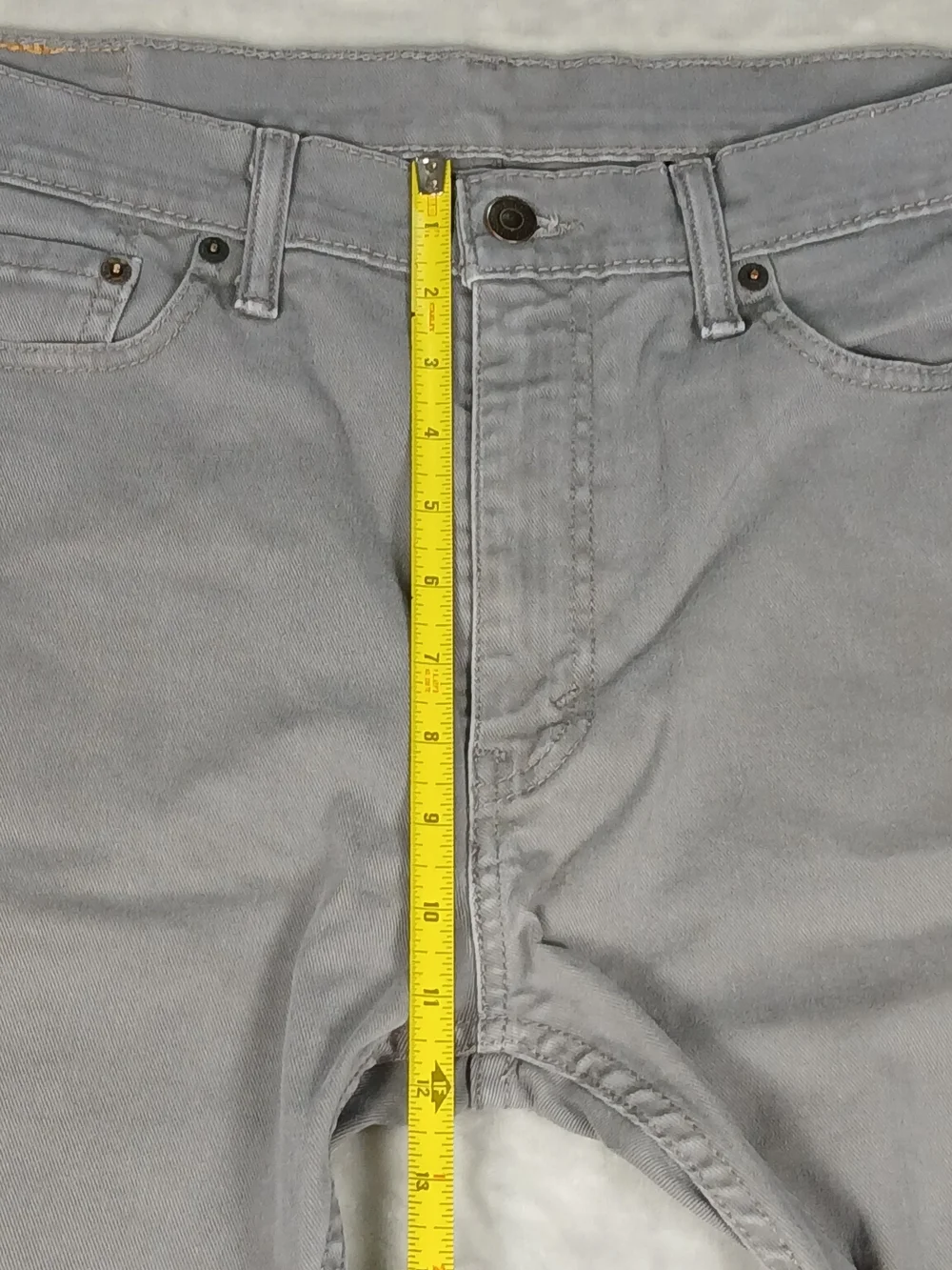 Levi's 513 Jeans 34x30 Men's Slim Straight Gray Denim